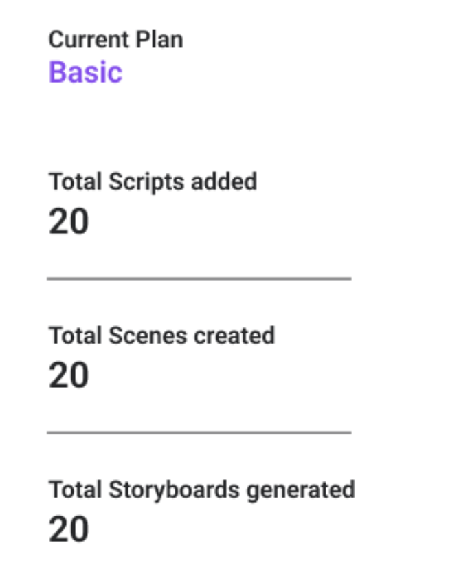 basic plan ai storyboard generator